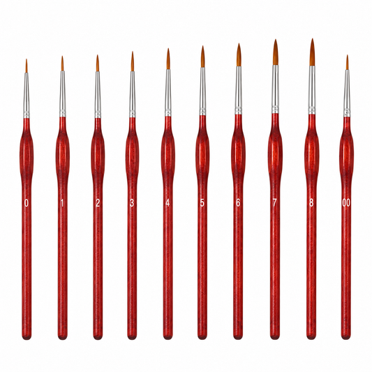 Brush Set with Triangular Handles - 10pcs